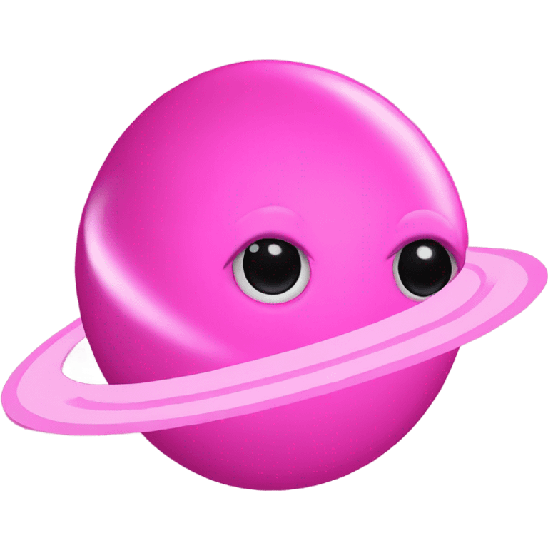 Pink Saturn emoji