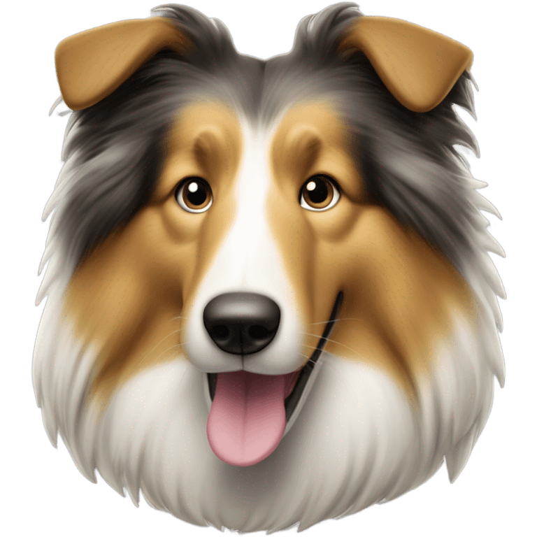 Rough collie emoji