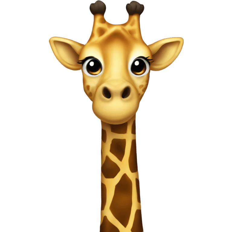 Giraffe with tie emoji