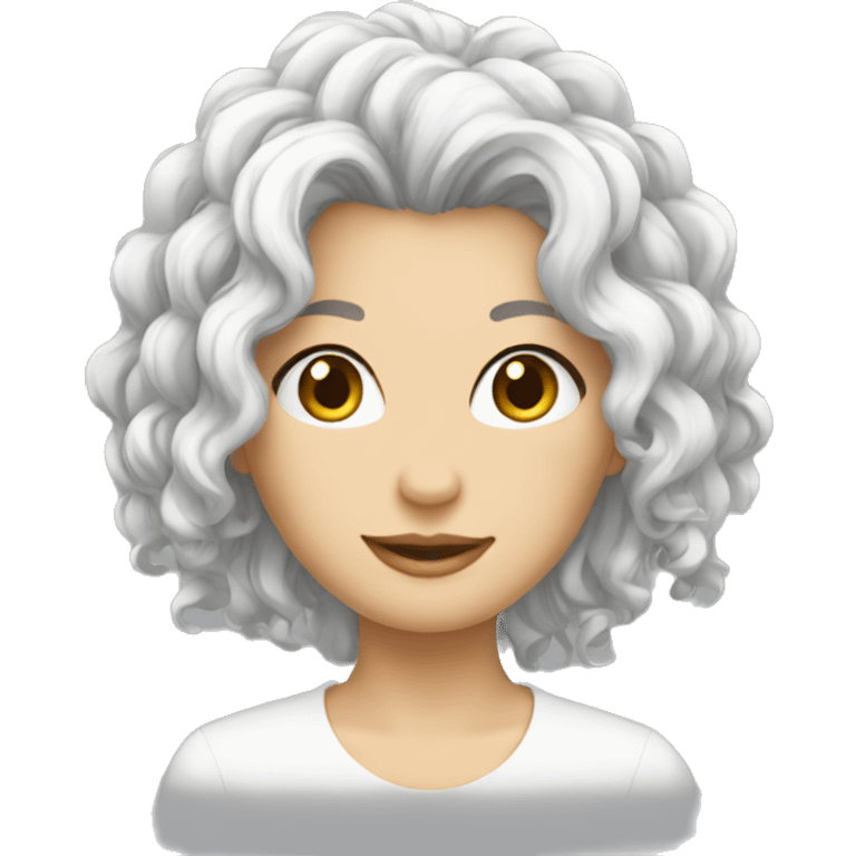 cheveux blanc emoji