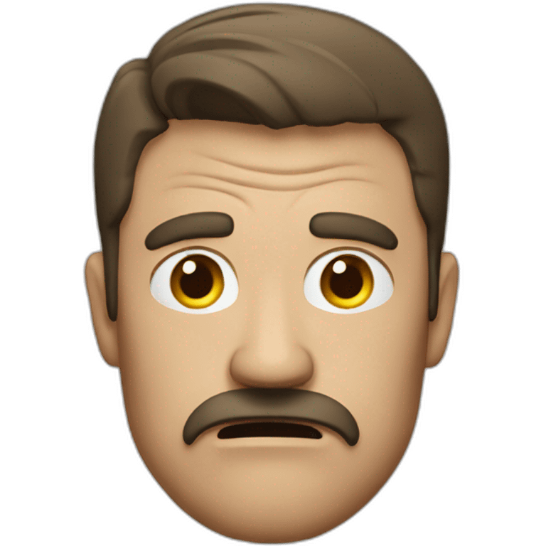 Man named john who is angry at the world emoji