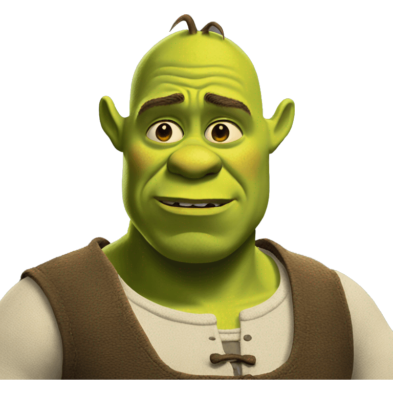 shrek with a questioning emotion  emoji