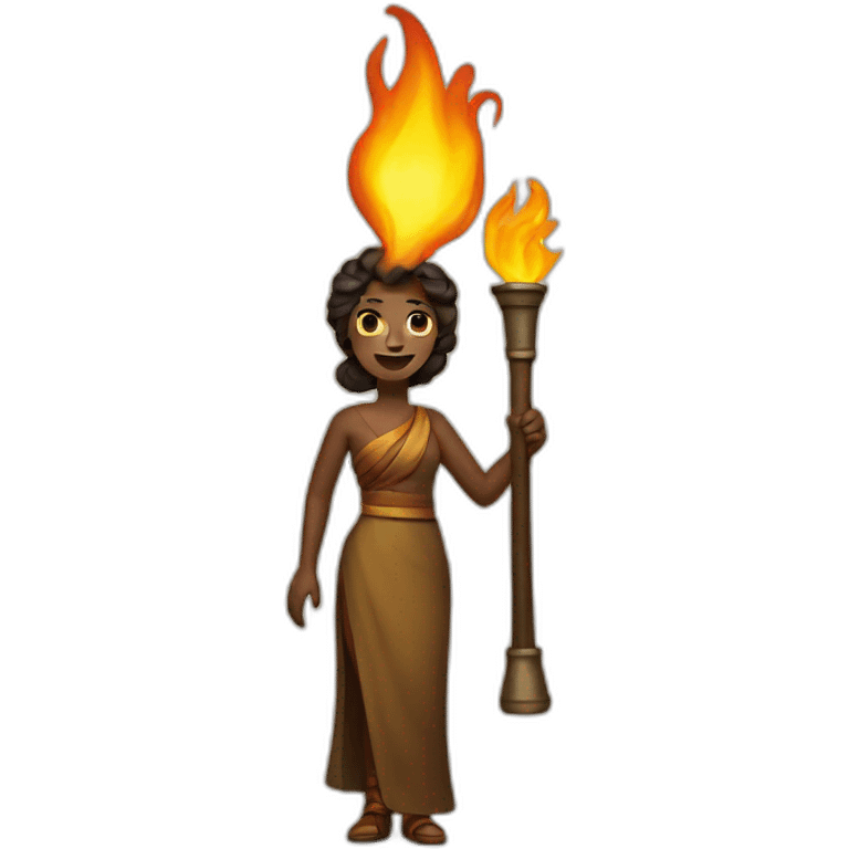 Torch lady emoji