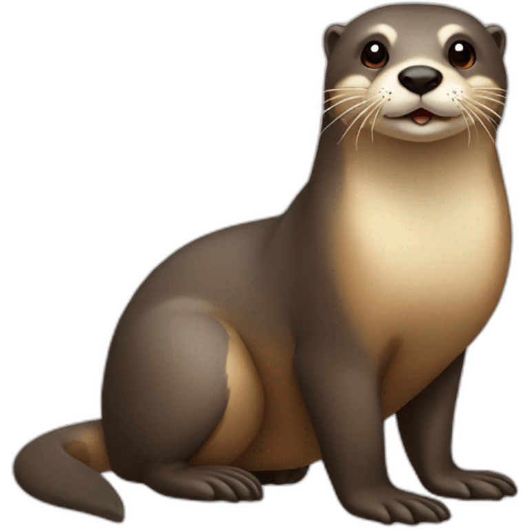 Loutre sur chien emoji