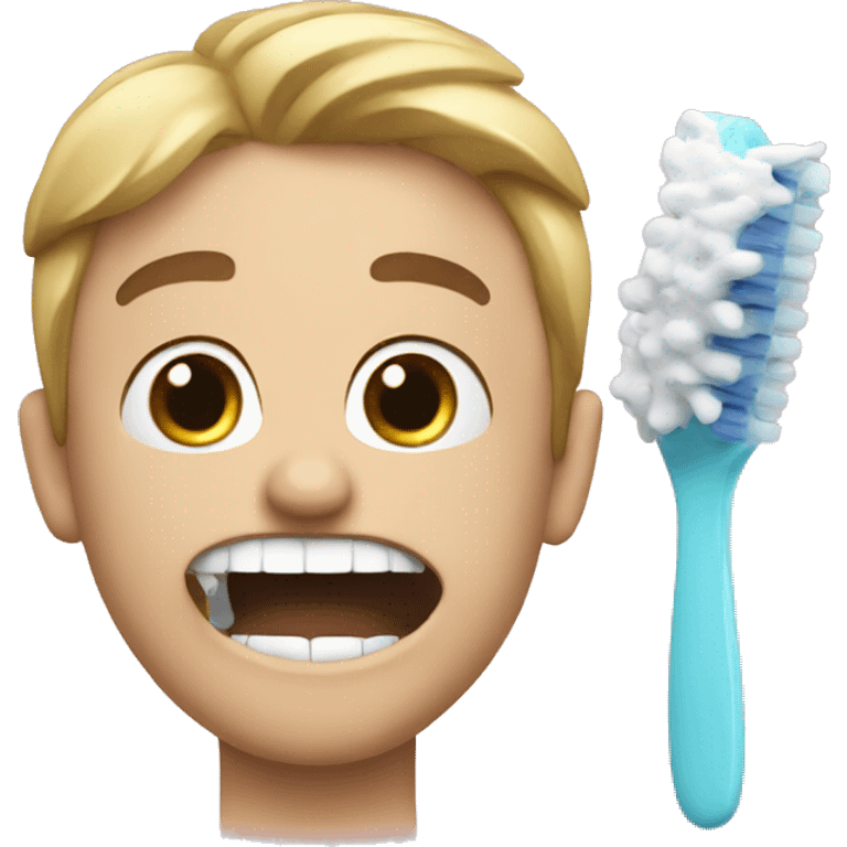 brushing my teeth emoji