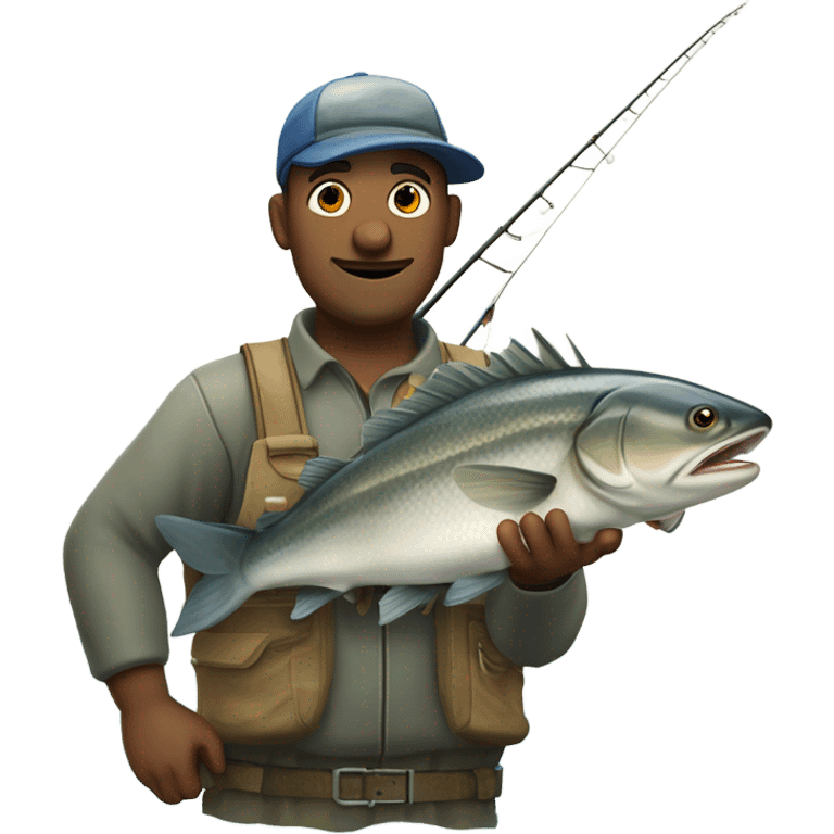 Sharkey fishing  emoji