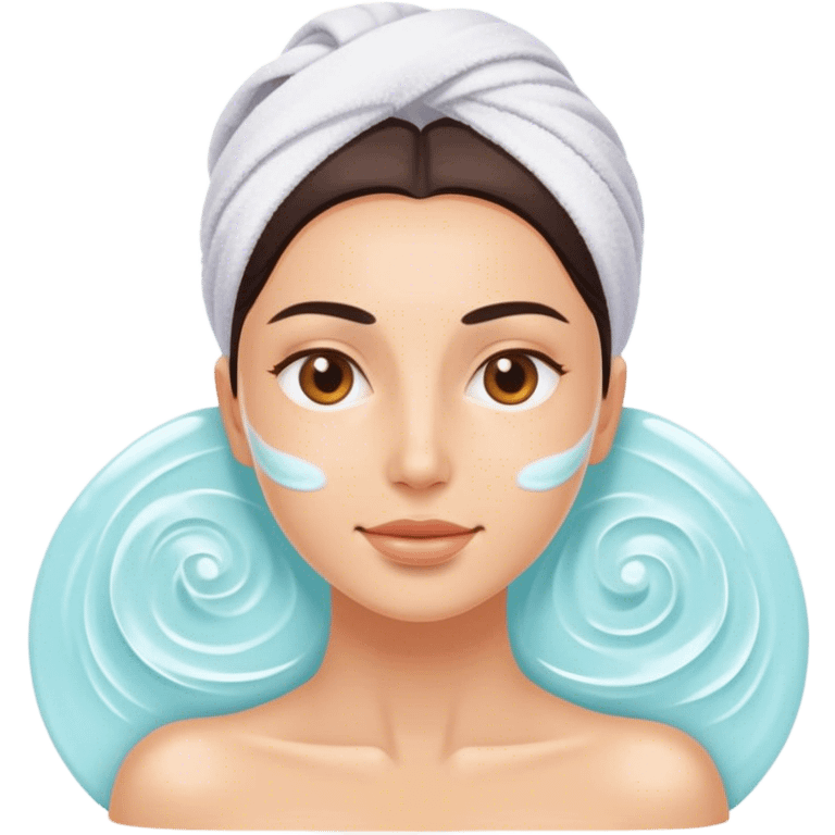 Spa day facial emoji