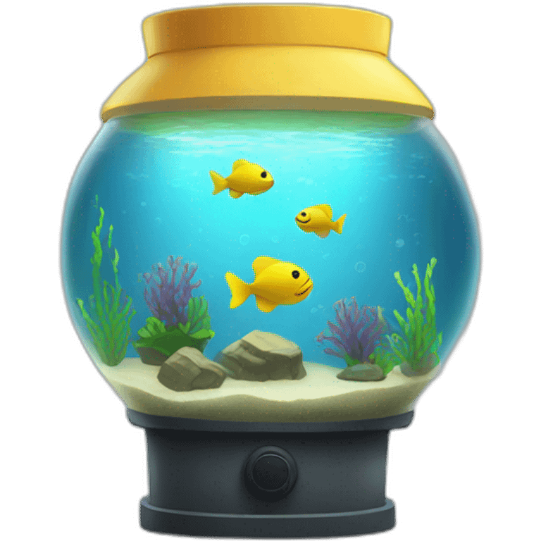 light in a round aquarium emoji