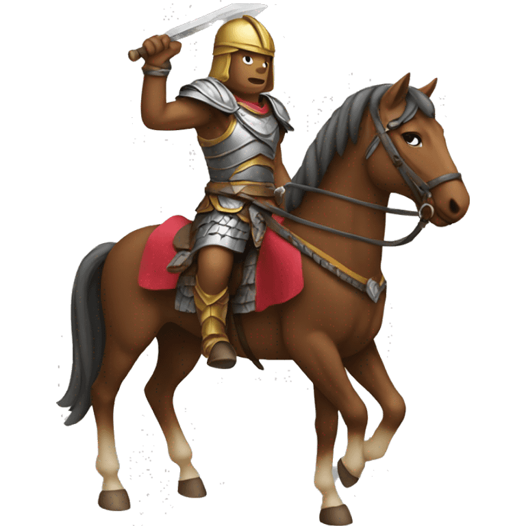 Warrior on a horse emoji