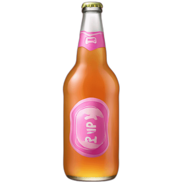 Pink Bottle beer emoji