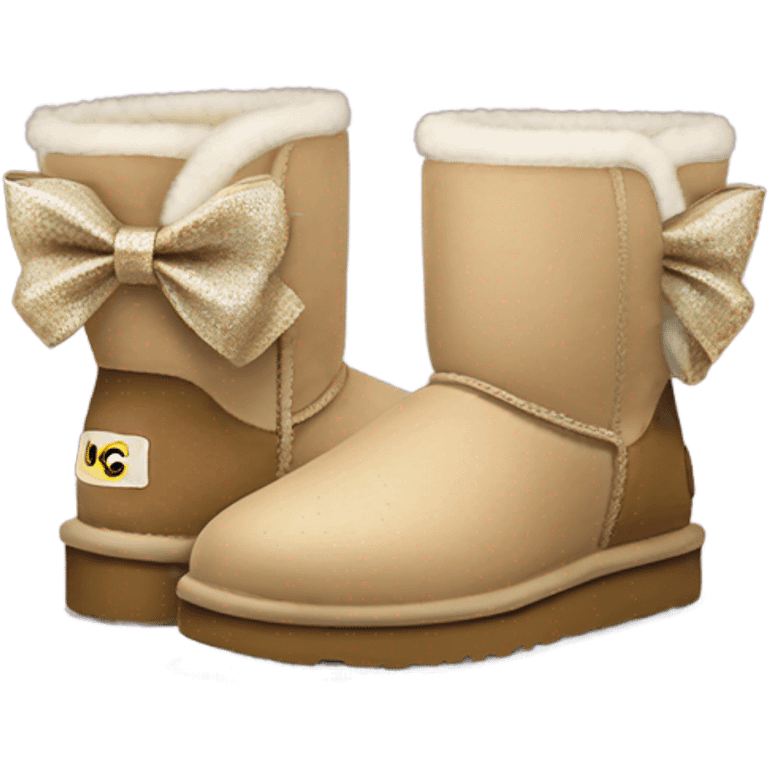 uggs with bows on back emoji