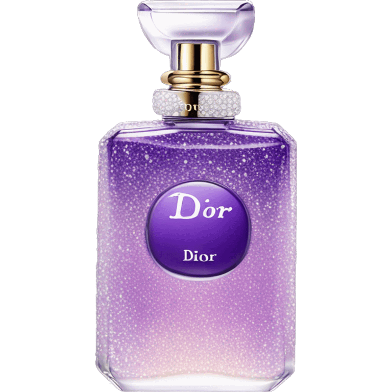 Purple dior perfume with sparkles emoji