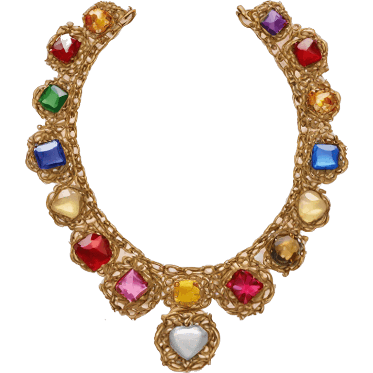 Dolce gabbana necklace  emoji