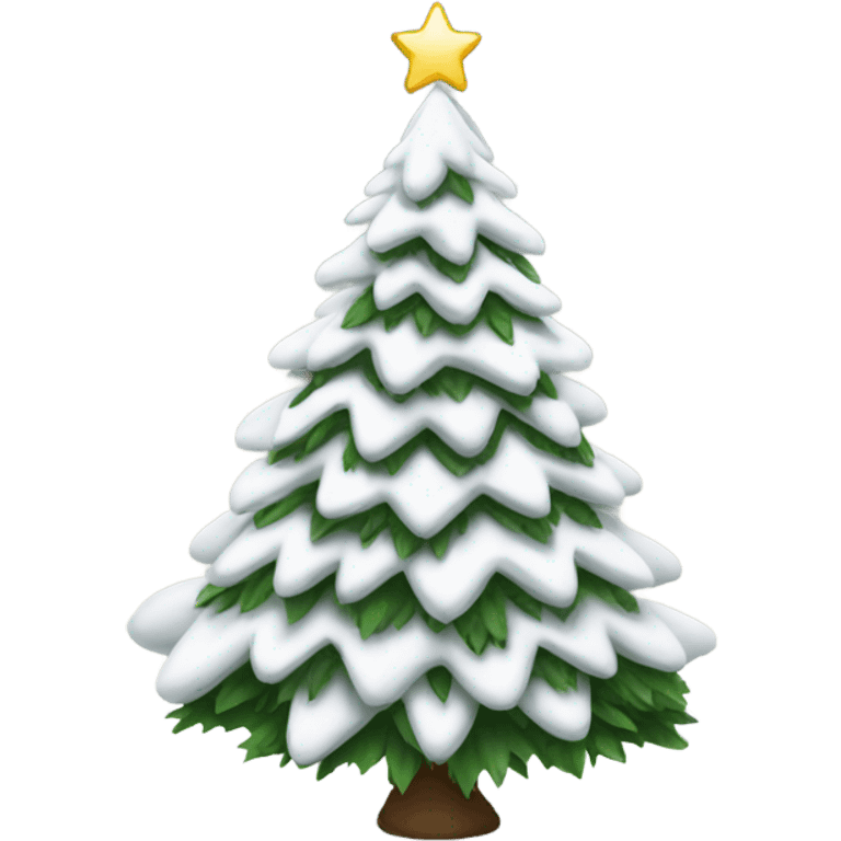 White Christmas tree emoji