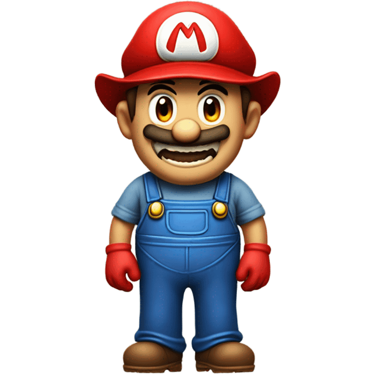 Scary mario emoji