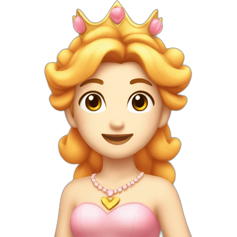 Peach princess Nintendo emoji