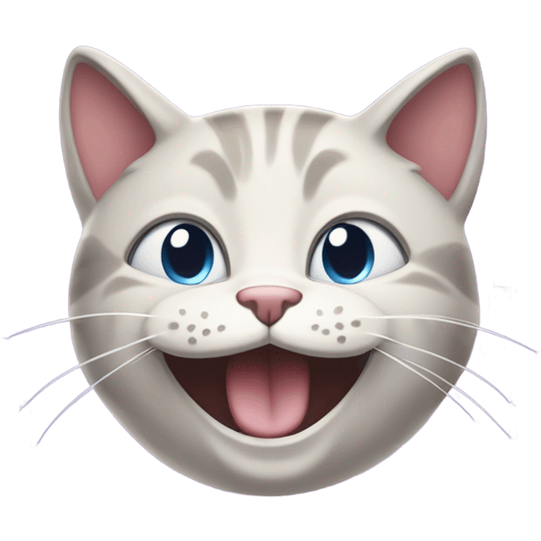 lavender cat emoji laughing out loud emoji