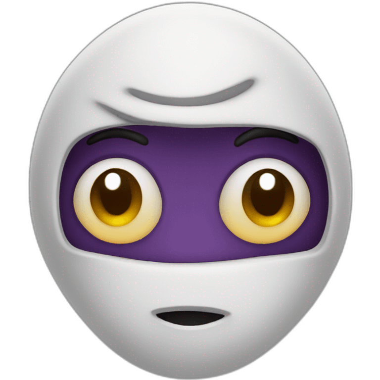 Humanoid raisin with face emoji