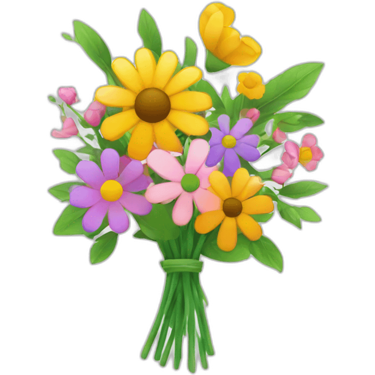 flowers bouquet abstract company logo emoji