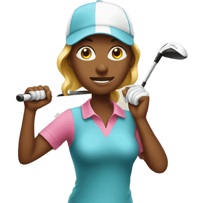 women golfing emoji