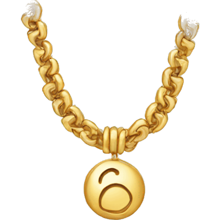 gold necklace emoji