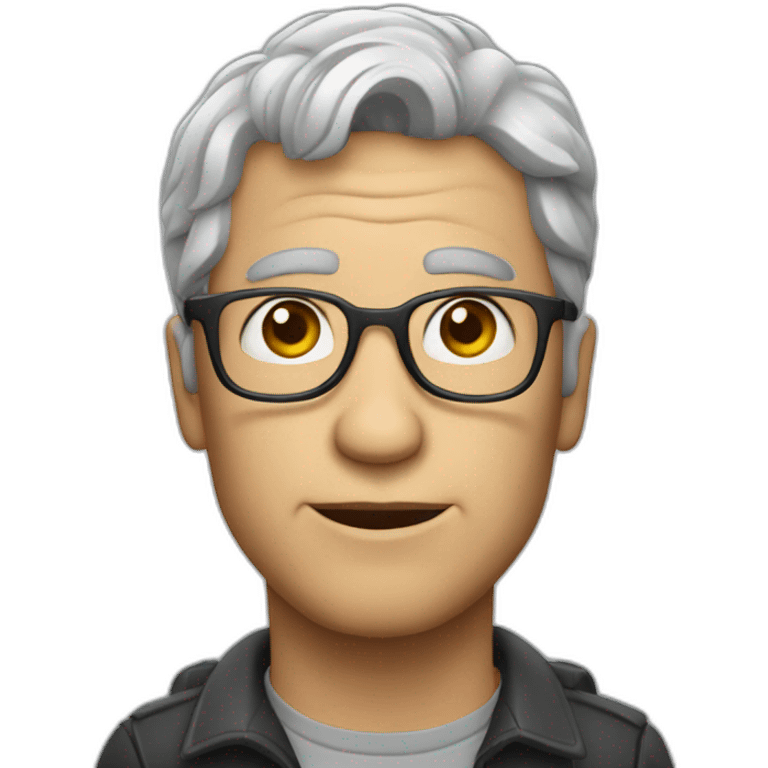 film director with grey hair emoji