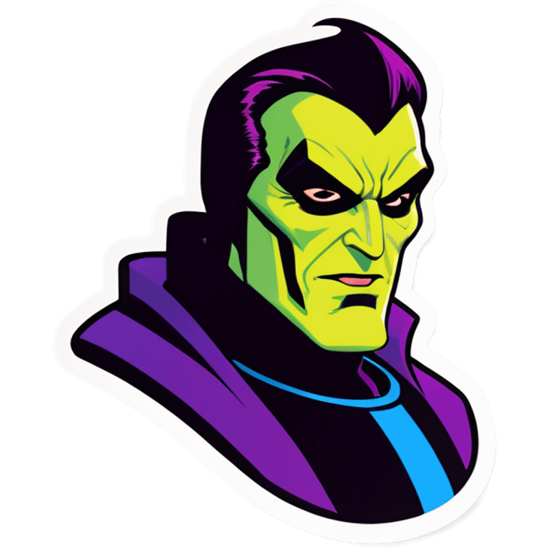 Super villain that represents the number 7 emoji