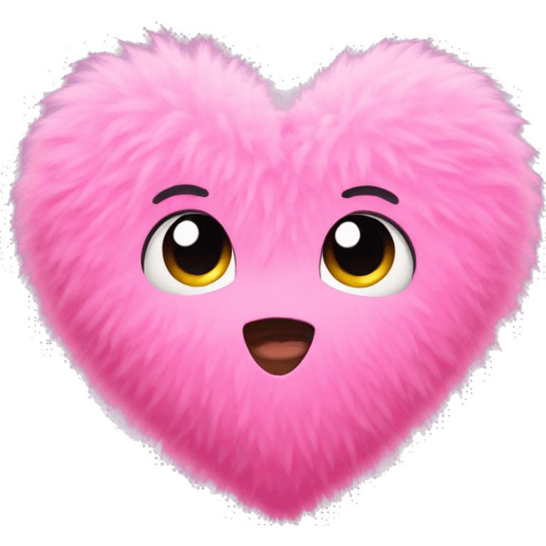 pink fluffy heart emoji