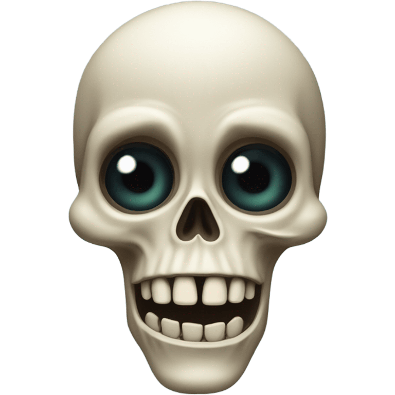 scared skeleton  emoji