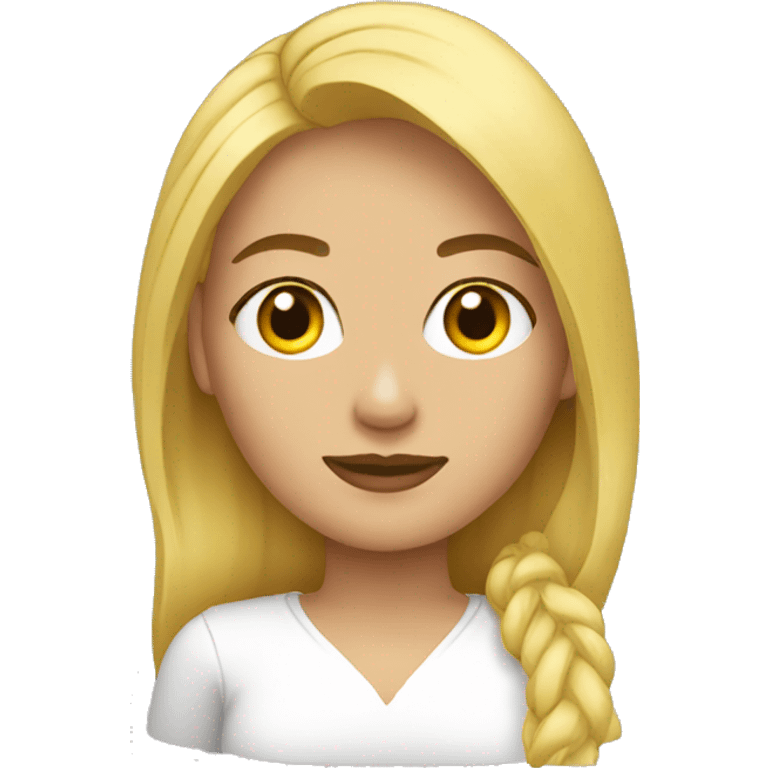 mujer rubia emoji