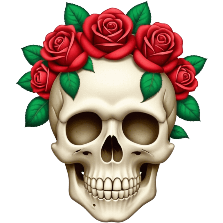 The Grateful Dead’s Scull and roses  emoji