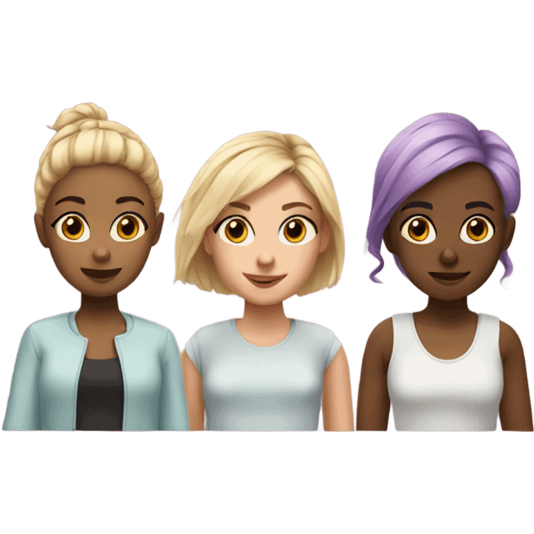 Trio girls emoji