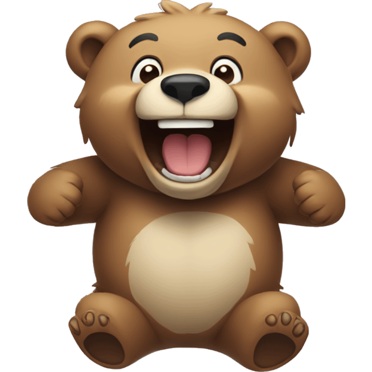 laughing bear emoji