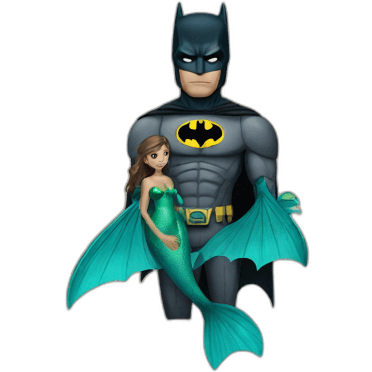 batman with a marmaid emoji