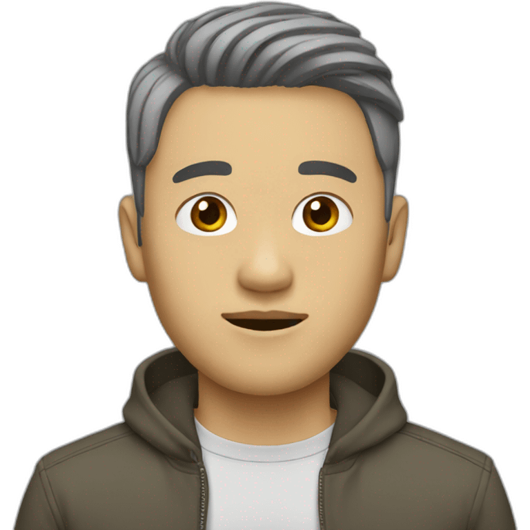 blonde Asian man fashion emoji