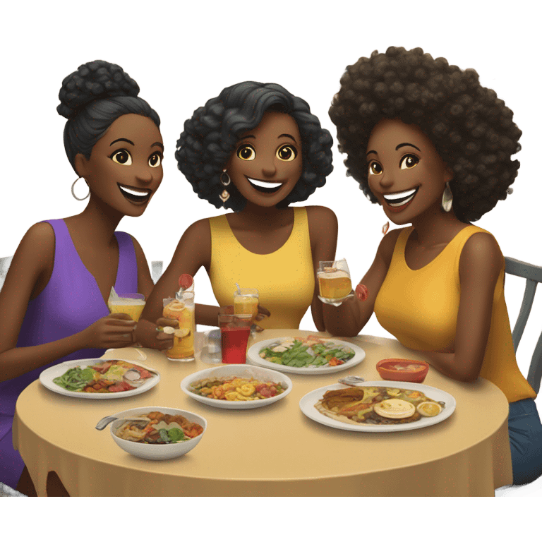 Lunch with the girls emoji