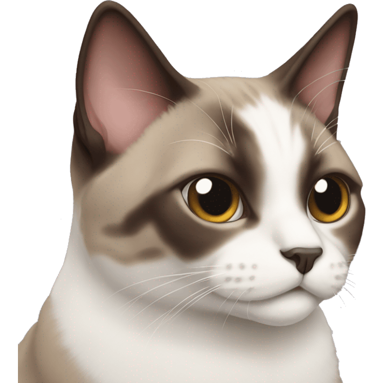 Snowshoe cat emoji