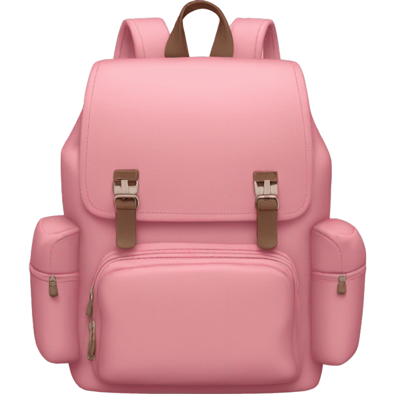 backpack soft pink color  emoji