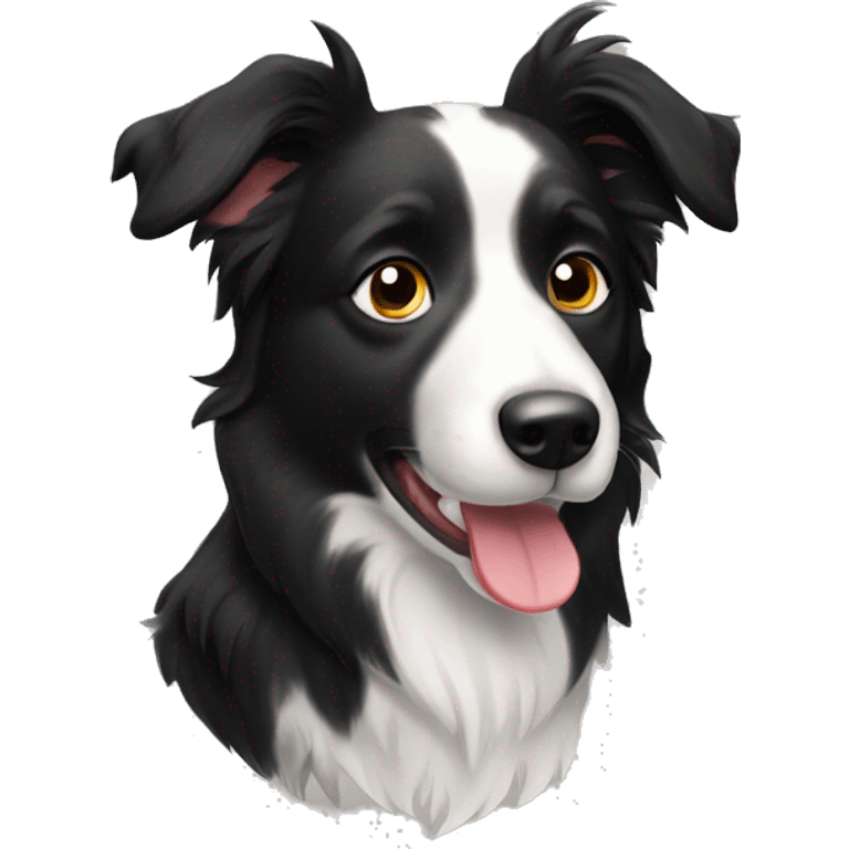 Short hair border collie emoji