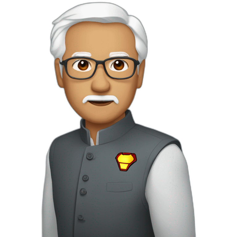 Iron man Modiji  emoji