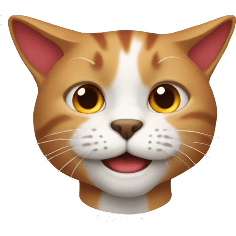 Un gato con pelo rojo  emoji