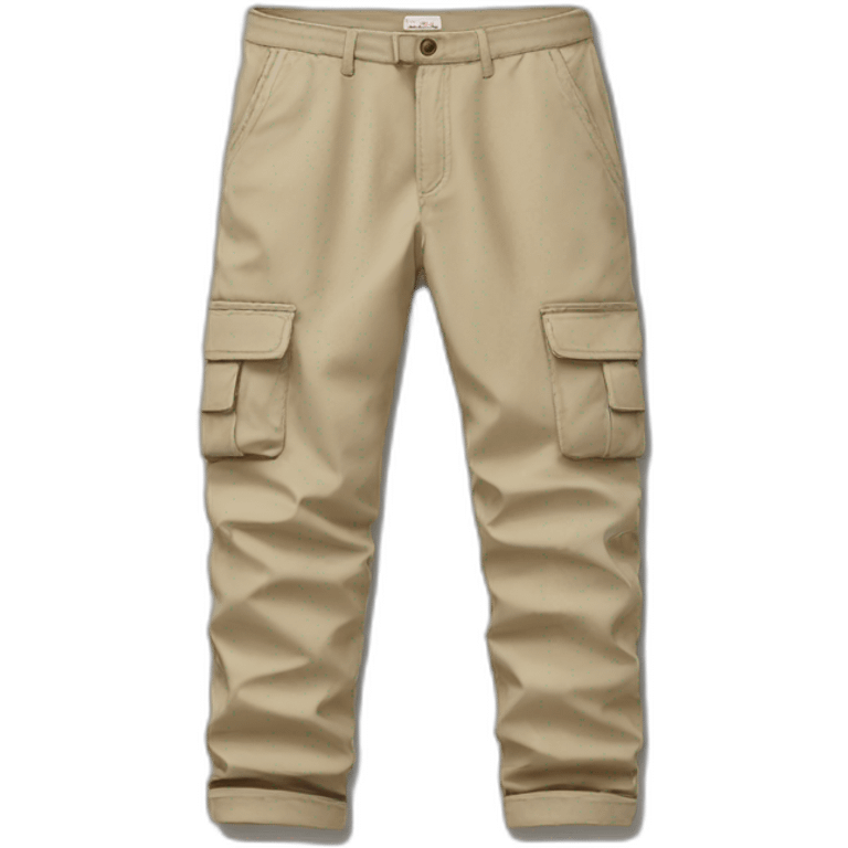 pantalon cargo beige emoji