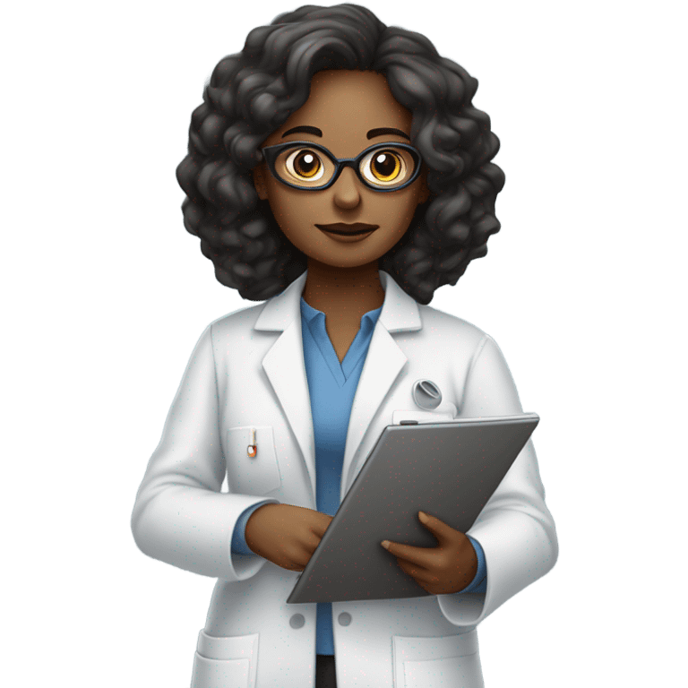 Dark matter physicist female emoji