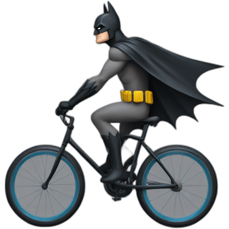 Batman sur un velo emoji