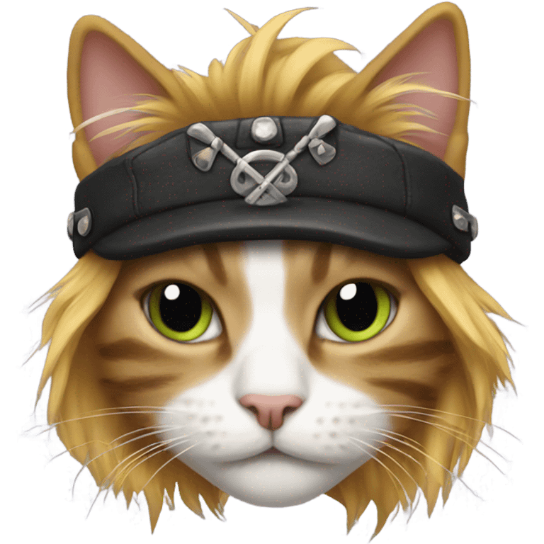 A punk rock cat  emoji