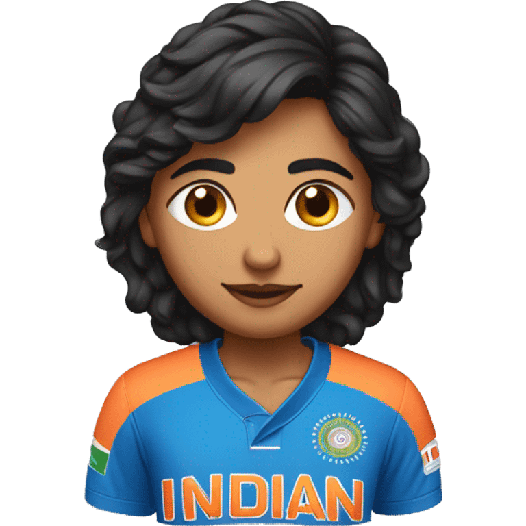 Veda Krishnamurthy in Indian jersey emoji