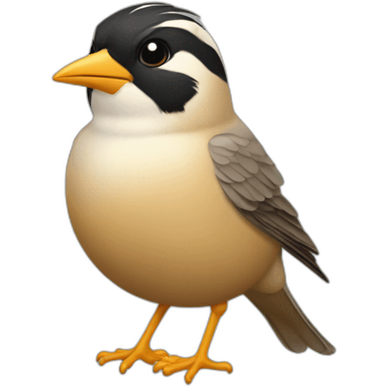 lark bird front view emoji