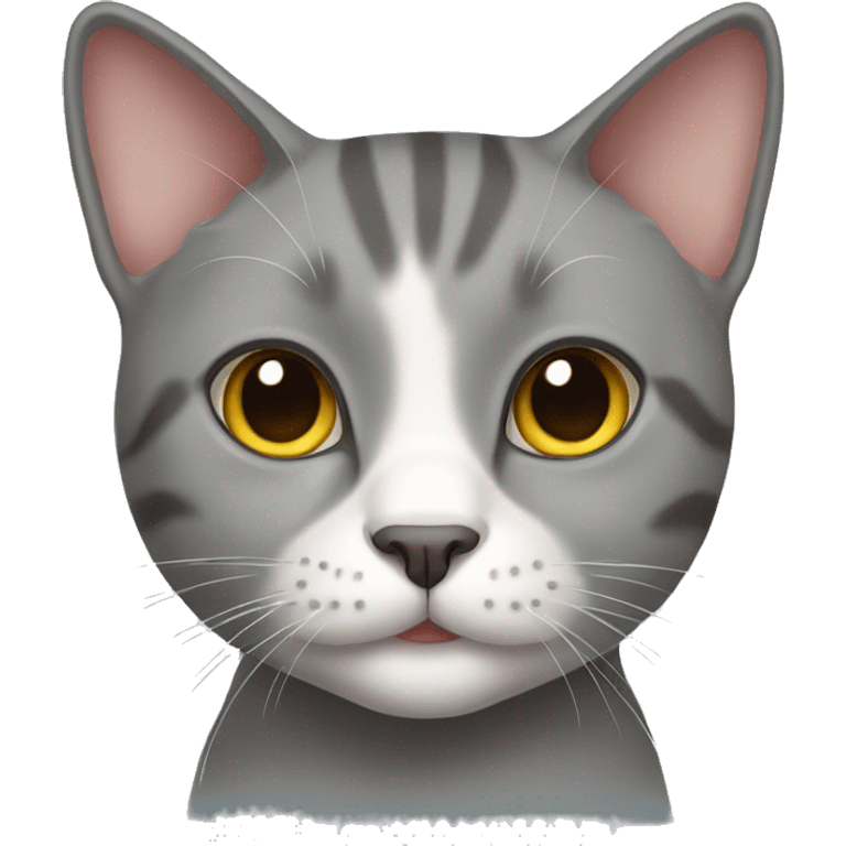 gray cat of British breed emoji