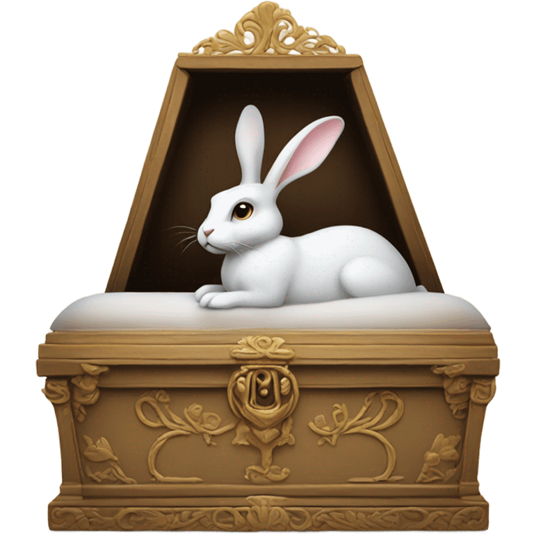 Rabbit in casket emoji