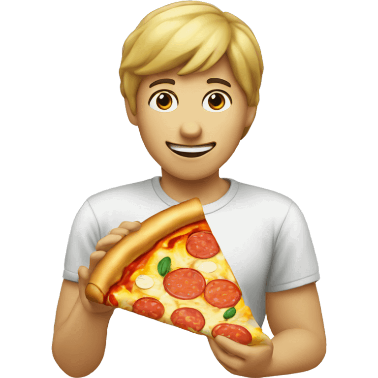 eating pizza emoji